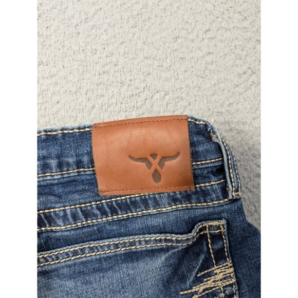 Wrangler 20X Style 42 Vintage Boot Jeans Mens 32x32 (Meas 31x29.5) Western Blue - Picture 16 of 16